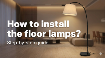 How to install the floor lamps?