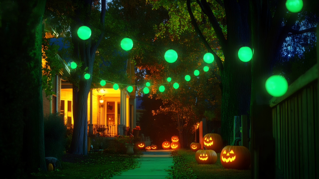 Halloween Lighting: Wivety's Green Bulbs for Your Festive Decor